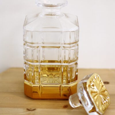 Glasflasche gold für Alkohol Bar (z.B. Whisky, Gin…)
